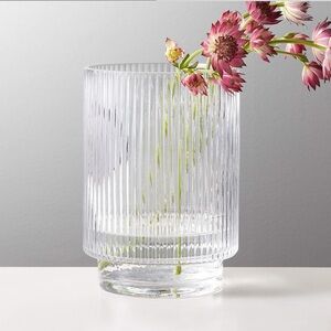 CB2 Dina Fluted Glass Vase